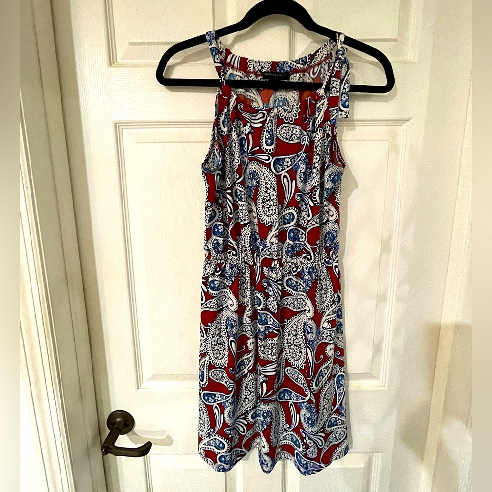 Banana Republic Paisley Halter Dress Medium Petite
